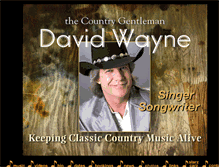 Tablet Screenshot of davidwaynecountrysinger.com